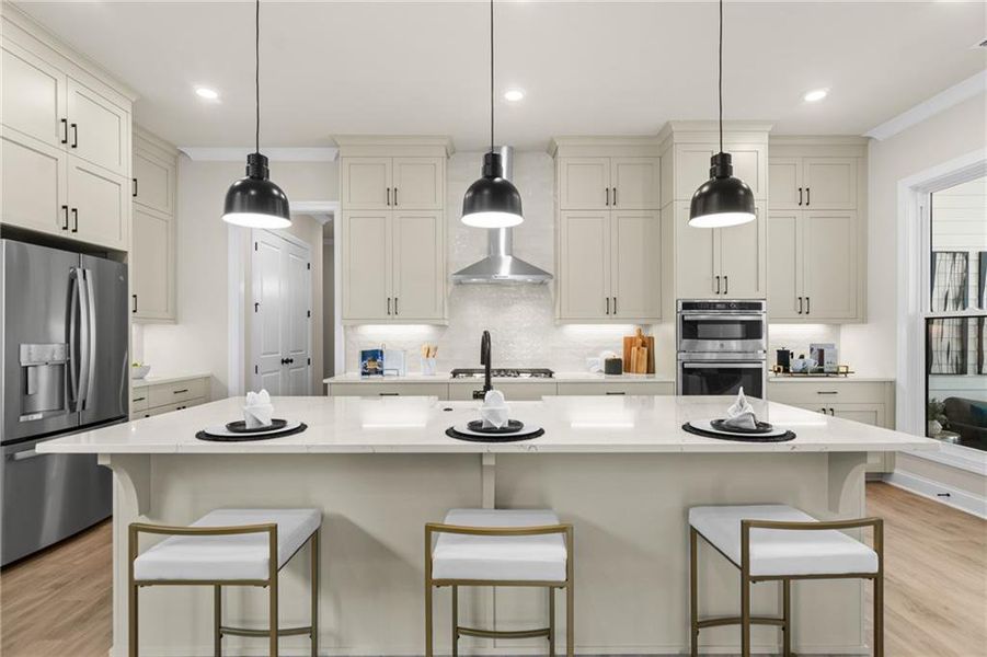 Furnished interior view inside a new home in Promenade at Sawnee Village, Cumming (Image 15).