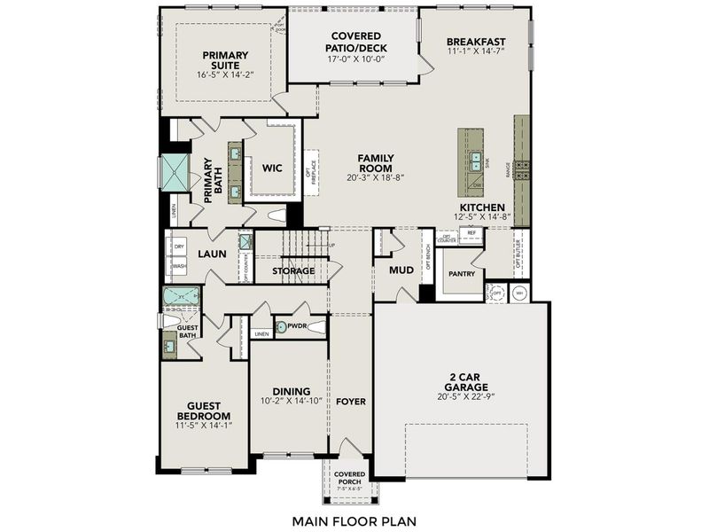 2D floor plan layout for the The Belmont G by Davidson Homes LLC in The Reserve at Potranco Oaks, Castroville, TX (Image 3). 2D floor plan layout for the The Belmont G by Davidson Homes LLC in The Reserve at Potranco Oaks, Castroville, TX (Image 3).