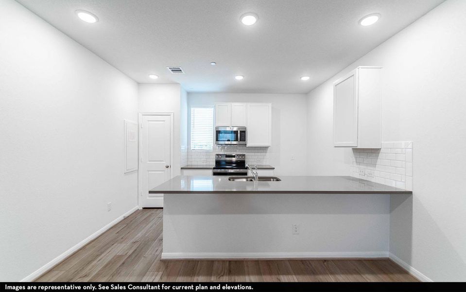 Furnished interior view inside a new home in Municipal Drive Townhomes, Leander (Image 4).