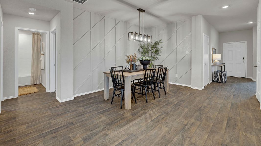 Furnished interior view inside a new home in Navarro Fields, Seguin (Image 8). Furnished interior view inside a new home in Navarro Fields, Seguin (Image 8).