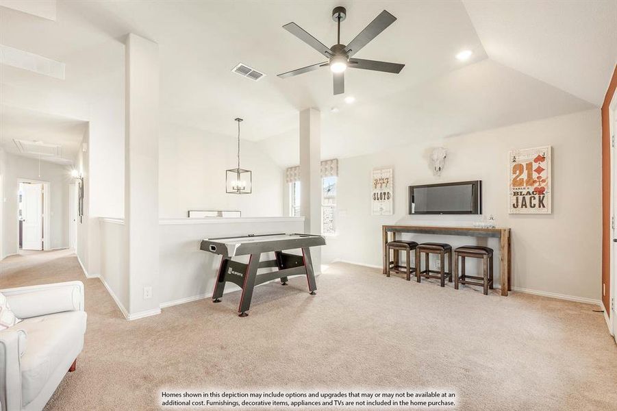 Furnished interior view inside a new home in The Lakes at Parks of Aledo, Aledo (Image 12).
