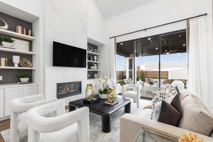 Representative Family Room - some options shown