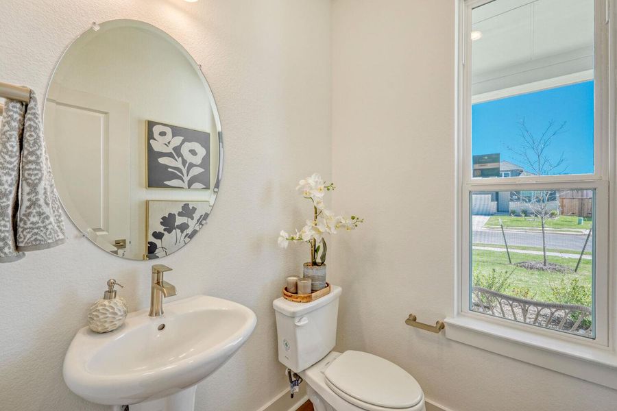 Furnished interior view inside a new home in Freedom at Anthem, Kyle (Image 11).