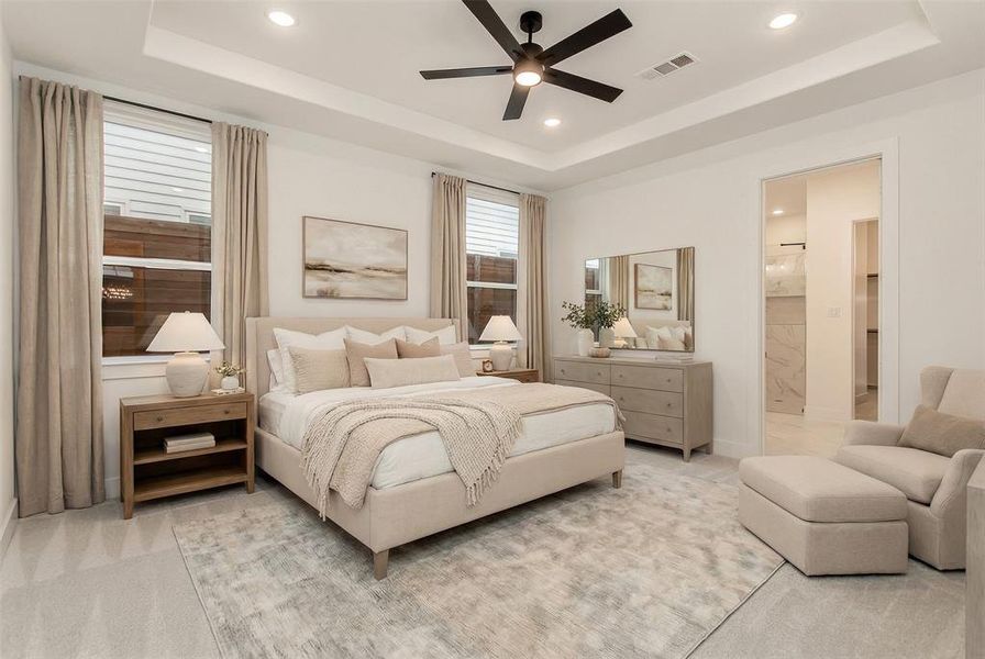 Furnished interior view inside a new home in , Dallas (Image 28).