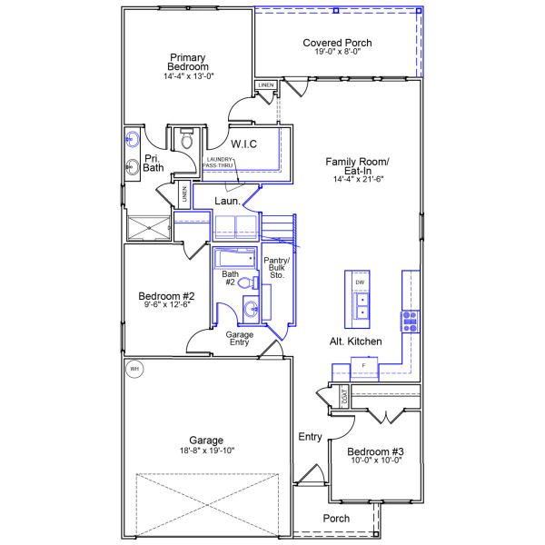 2D floor plan layout of this home in Fieldstone, Lexington, NC (Image 5). 2D floor plan layout of this home in Fieldstone, Lexington, NC (Image 5).