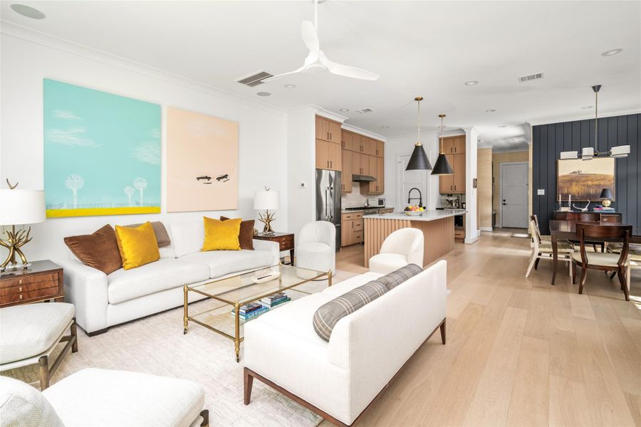 Furnished interior view inside a new home in , Houston (Image 25). Furnished interior view inside a new home in , Houston (Image 25).