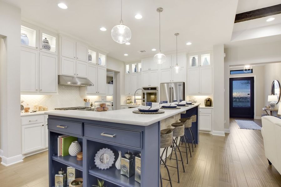 Representative furnished interior of a home built from the Catalina by Giddens Homes in Clearwater Ranch, Liberty Hill (Image 95).