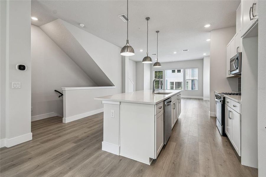 Furnished interior view inside a new home in Apex at Seminole Heights, Tampa (Image 13). Furnished interior view inside a new home in Apex at Seminole Heights, Tampa (Image 13).