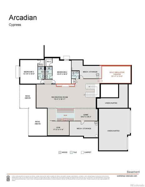 2D floor plan layout of this home in , Golden, CO (Image 4).