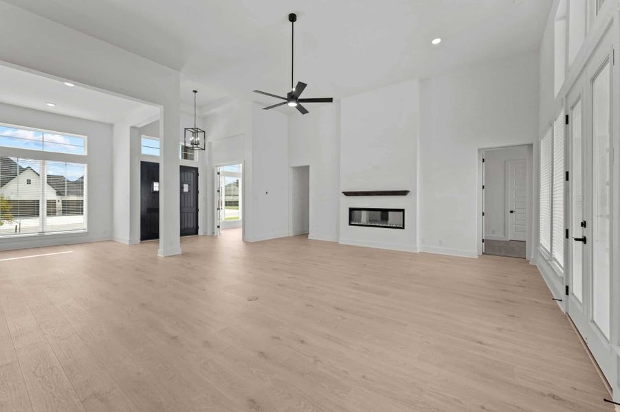 Representative unfurnished interior of a home built from the Ainsley by Chesmar Homes in Mesa Western, Cibolo (Image 10).