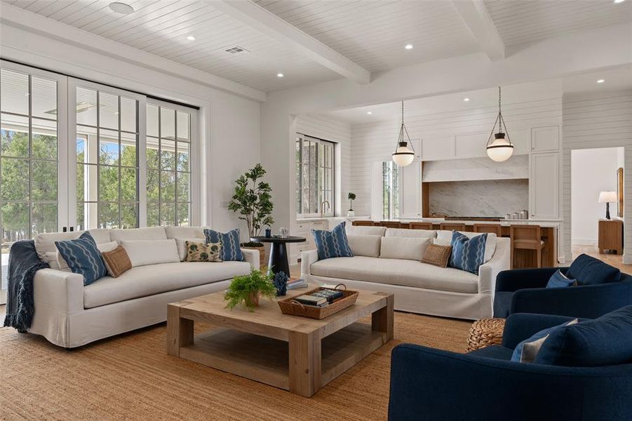 Furnished interior view inside a new home in , Malakoff (Image 9).