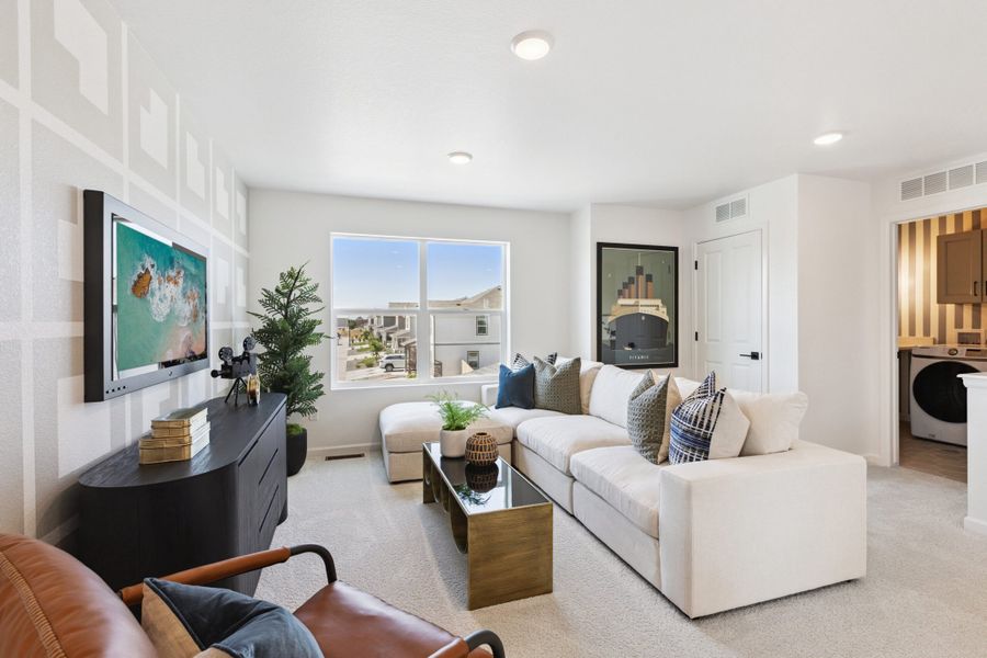 Representative furnished interior of a home built from the Jansen by Landsea Homes in Cherry Meadows, Brighton (Image 43).