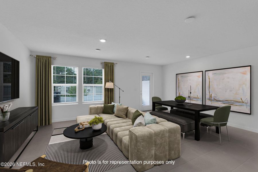 Furnished interior view inside a new home in , Jacksonville (Image 11).