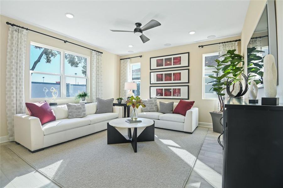 Furnished interior view inside a new home in Seaport Village, Tavares (Image 12).