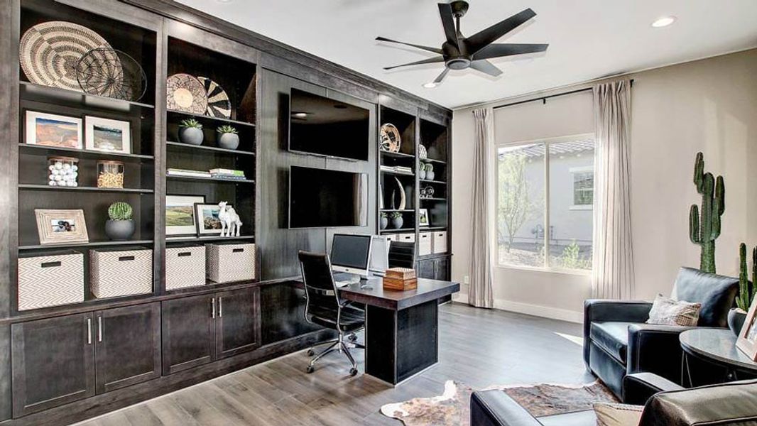 Representative furnished interior of a home built from the Shire by Taylor Morrison in Victory at Verrado Venture II Collection 55+, Buckeye (Image 16).