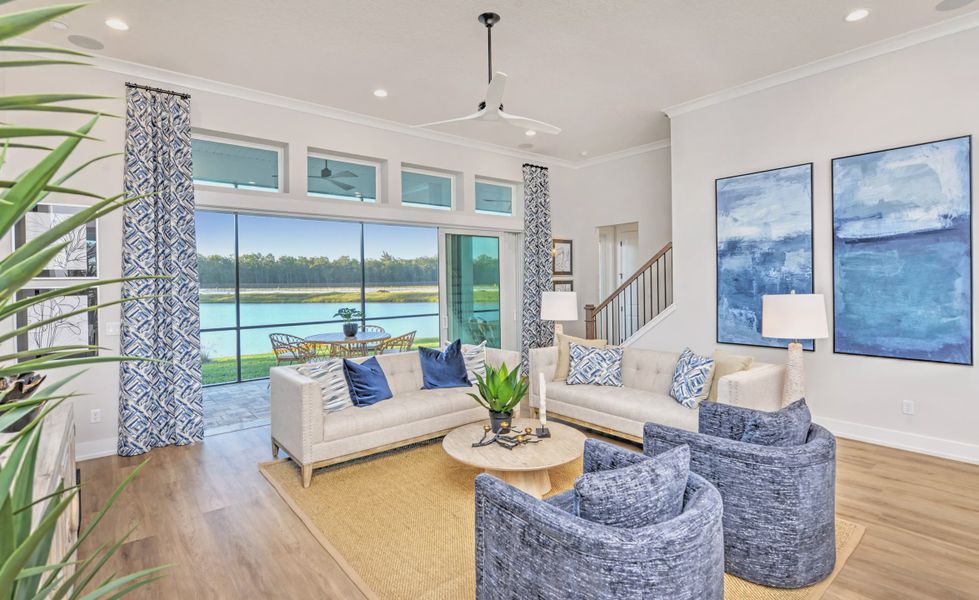 Furnished interior view inside a new home in Courtney Chase, St. Augustine (Image 9). Furnished interior view inside a new home in Courtney Chase, St. Augustine (Image 9).