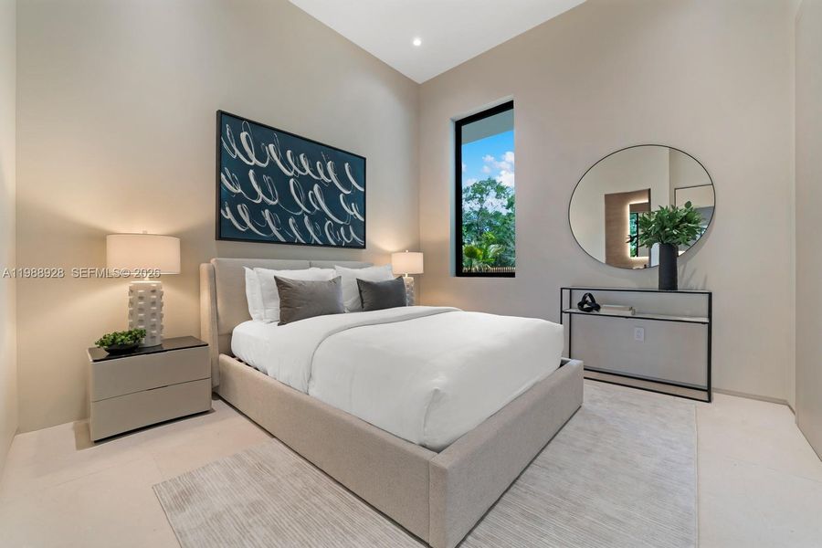 Furnished interior view inside a new home in , Miami (Image 10).