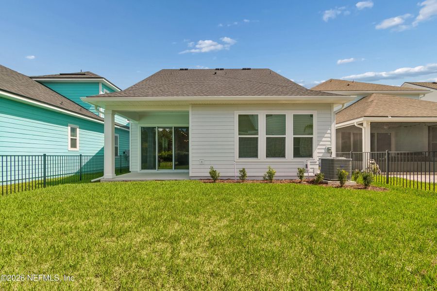 Exterior details and patio area of a home in Seabrook Village 40' Front Entry, Ponte Vedra (Image 3).