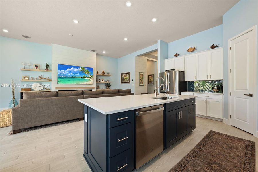Furnished interior view inside a new home in , Parkland (Image 9).