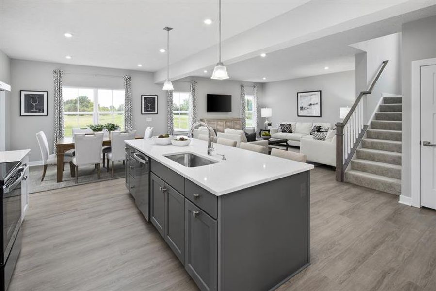Furnished interior view inside a new home in Backwoods Farms, Moyock (Image 5).