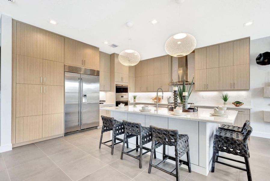 Furnished interior view inside a new home in Apex at Avenir, Palm Beach Gardens (Image 9).