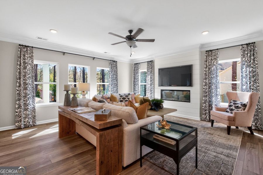 Furnished interior view inside a new home in Bryson Farms, Byron (Image 5).