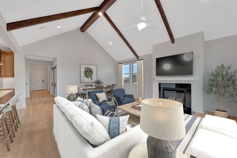 Furnished interior view inside a new home in Gateway Parks, Forney (Image 12). Furnished interior view inside a new home in Gateway Parks, Forney (Image 12).