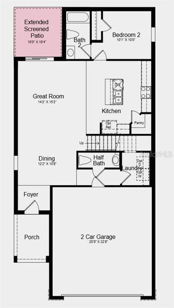 2D floor plan layout of this home in Firethorn, Parrish, FL (Image 3). 2D floor plan layout of this home in Firethorn, Parrish, FL (Image 3).