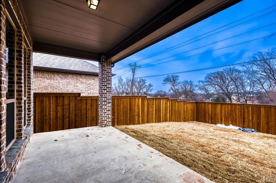 View of patio