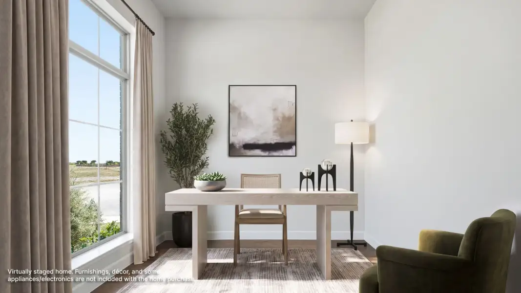 Furnished interior view inside a new home in Eliana, McKinney (Image 9).