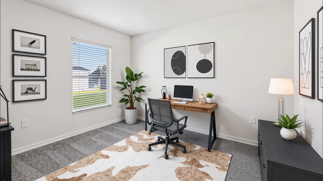 Representative furnished interior of a home built from the DAKOTA by D.R. Horton in Marion County Spot Lots, Ocala (Image 9).