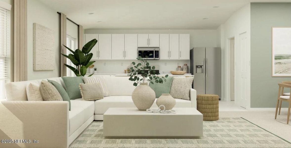 Furnished interior view inside a new home in Resilience at Palm Coast, Palm Coast (Image 13). Furnished interior view inside a new home in Resilience at Palm Coast, Palm Coast (Image 13).