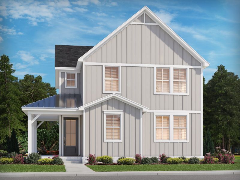 Representative exterior photo of a completed home built from the Georgetown by Meritage Homes in Poplar Farms, Franklin, TN (Image 2).