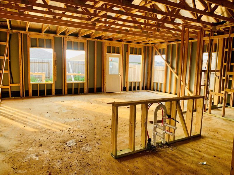 In-progress construction of a new home in Harrington Trails, New Caney, TX (Image 32).
