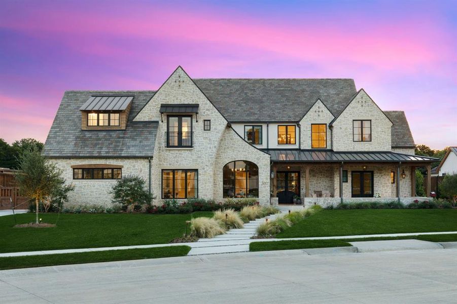 Front exterior of a new home in , Southlake, TX, highlighting curb appeal (Image 22).