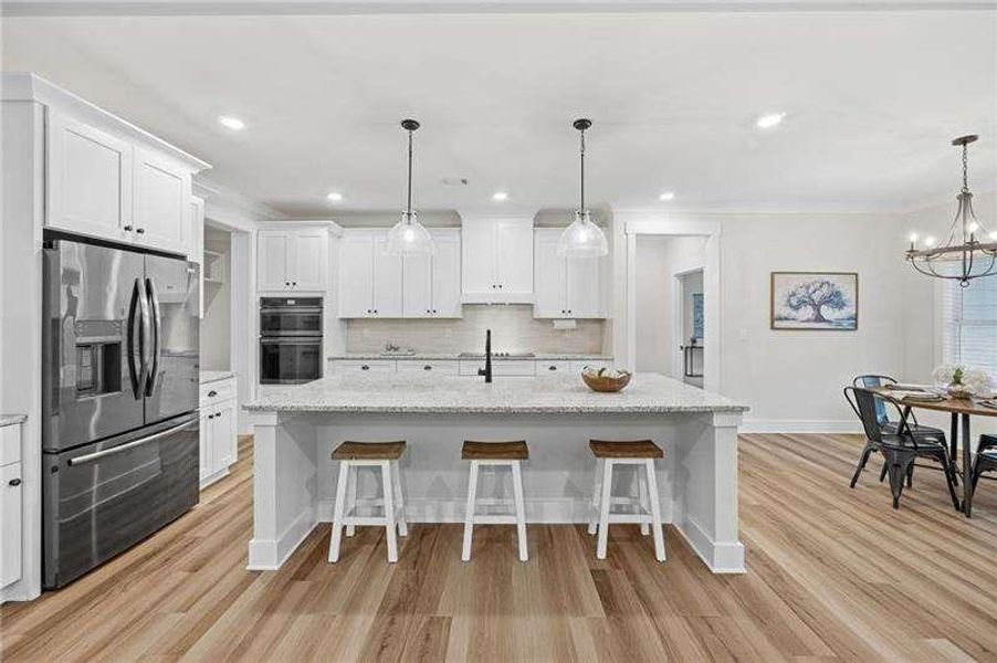 Furnished interior view inside a new home in , Dallas (Image 5).