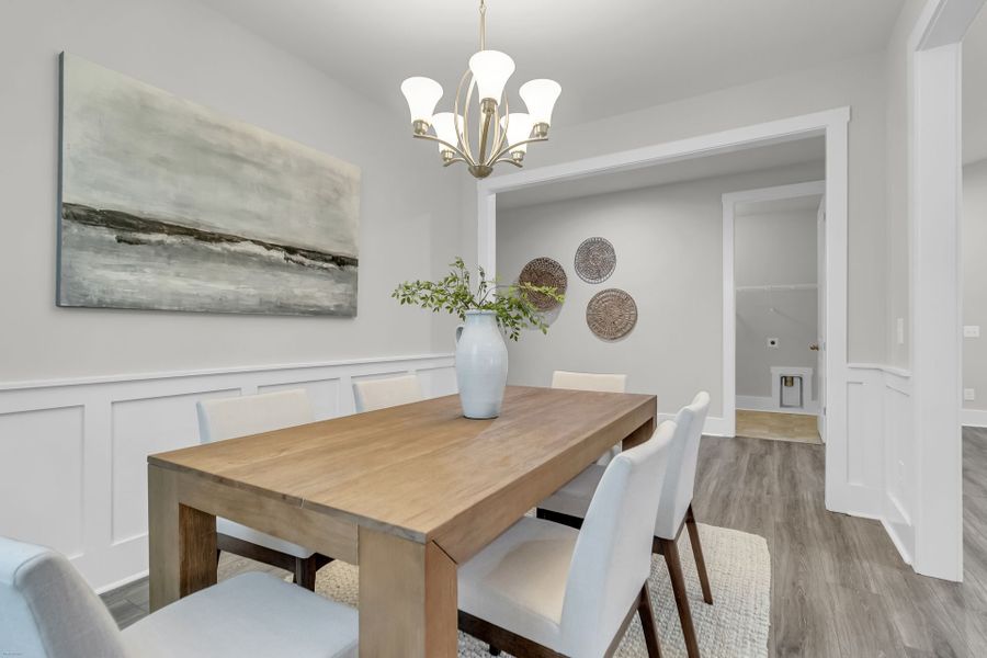 Furnished interior view inside a new home in Homecoming, Ravenel (Image 7).