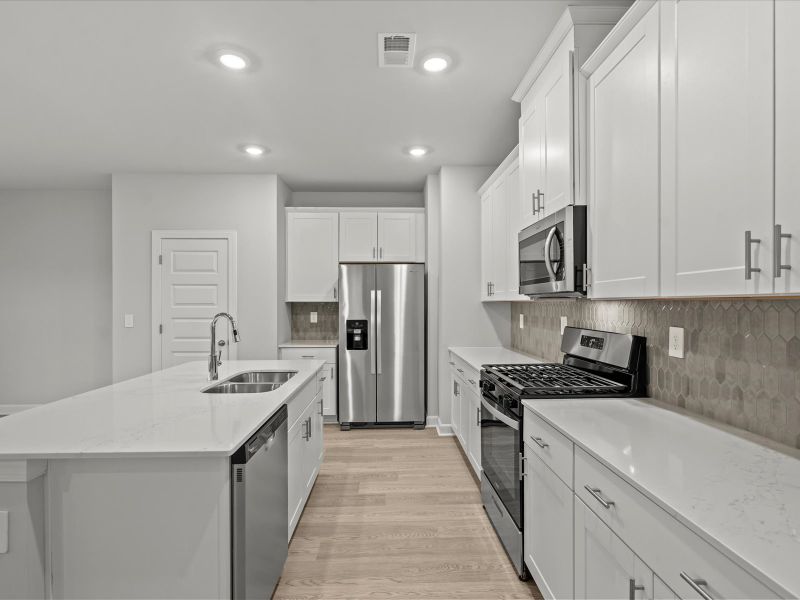 Furnished interior view inside a new home in Village at White Pine, Pendleton (Image 6).
