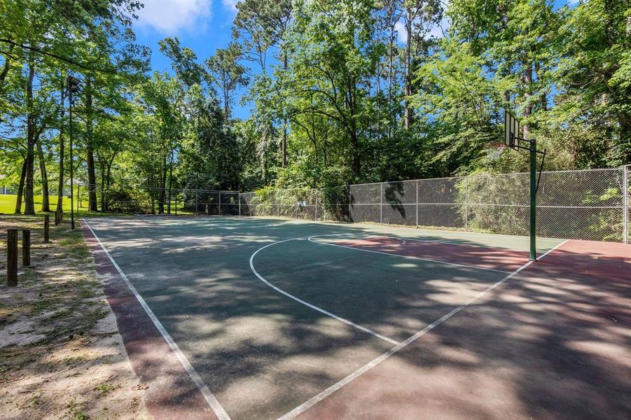 Community basketball courts