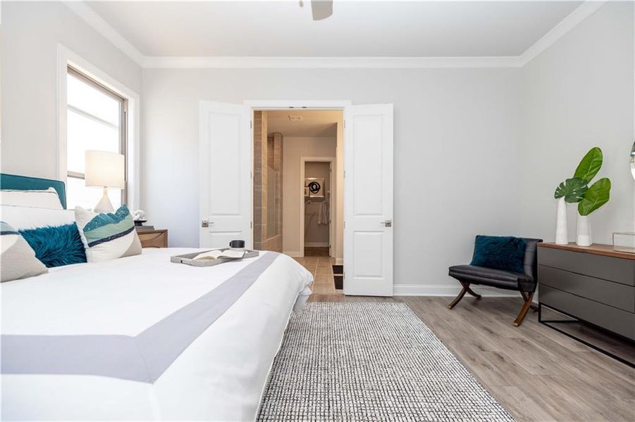 Furnished interior view inside a new home in Promenade at Sawnee Village, Cumming (Image 48).