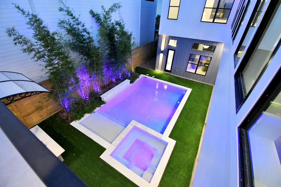 Exterior details and patio area of a home in , Houston (Image 3). Exterior details and patio area of a home in , Houston (Image 3).