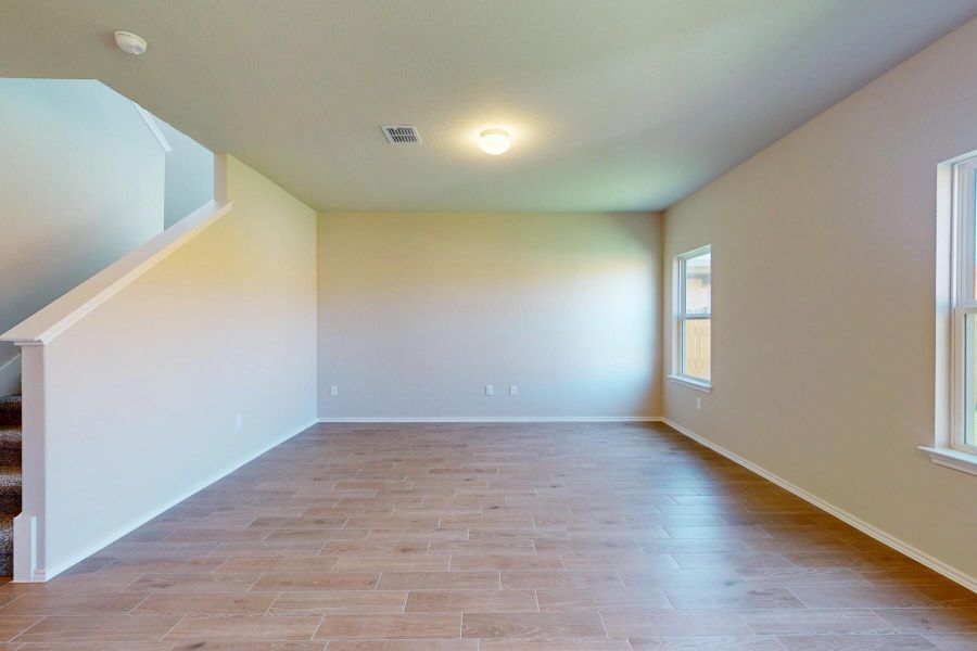 Spacious, unfurnished interior of a new home in Cascades at Onion Creek, Austin (Image 15). Spacious, unfurnished interior of a new home in Cascades at Onion Creek, Austin (Image 15).