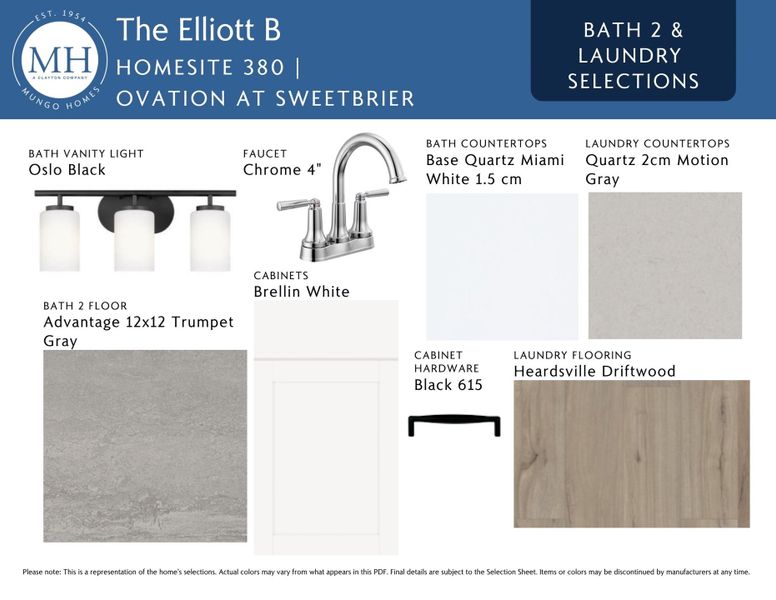 Sample of building materials used in homes in Ovation at Sweetbrier, Durham (Image 9). Sample of building materials used in homes in Ovation at Sweetbrier, Durham (Image 9).
