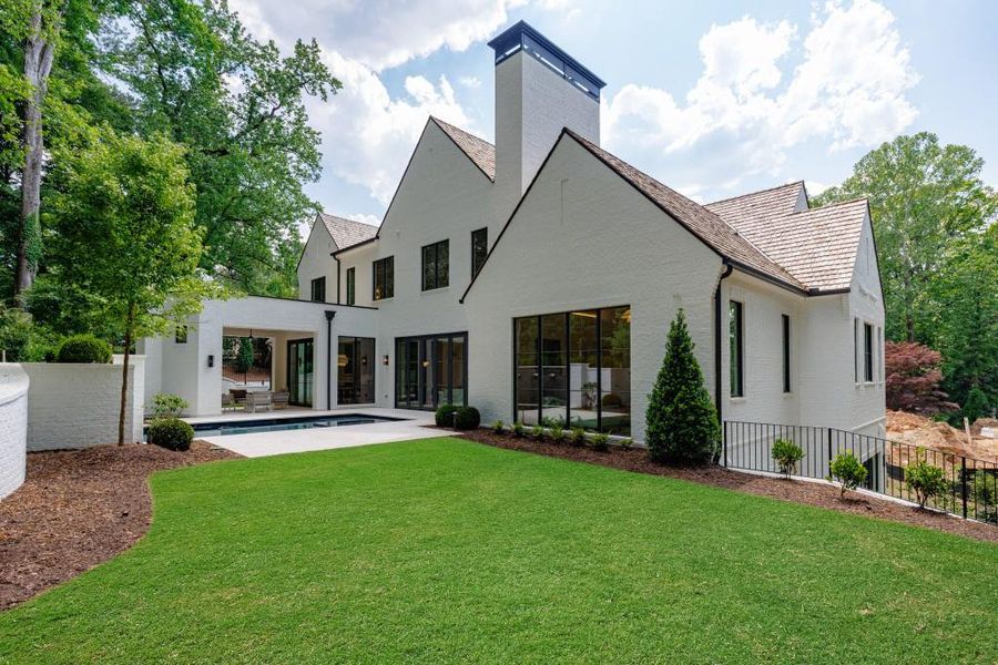 Front exterior of a new home in , Atlanta, GA, highlighting curb appeal (Image 33). Front exterior of a new home in , Atlanta, GA, highlighting curb appeal (Image 33).