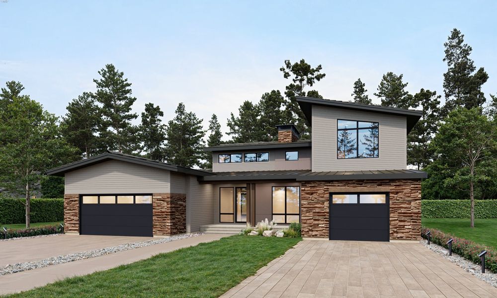 Representative exterior photo of a completed home built from the Residence 3 by Trumark Homes in The Summit at Castle Pines, Castle Pines, CO (Image 2).