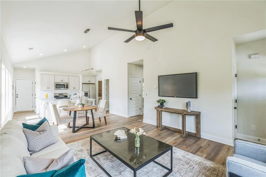 Furnished interior view inside a new home in , Atlanta (Image 15).