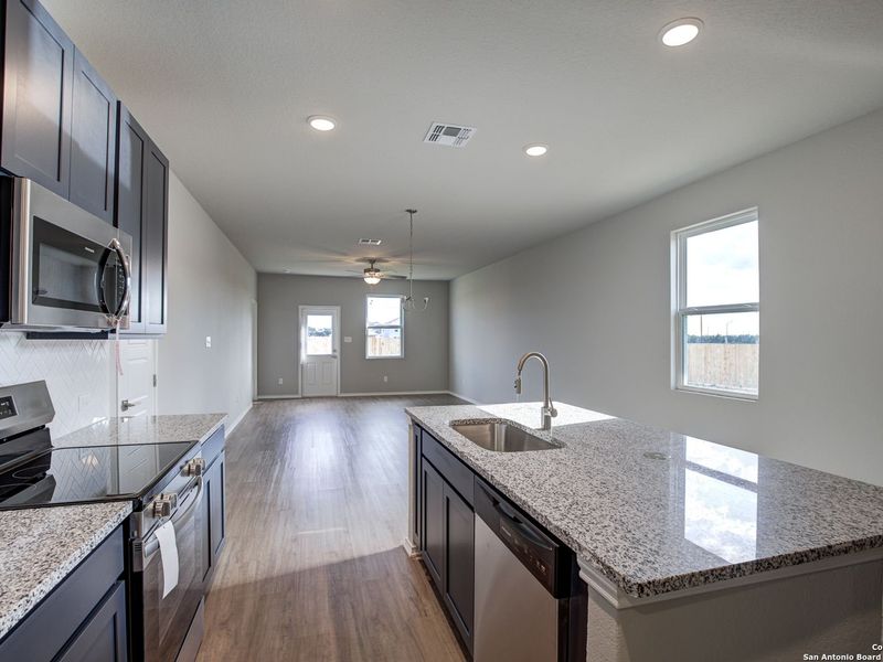 Furnished interior view inside a new home in Applewhite Meadows, San Antonio (Image 6). Furnished interior view inside a new home in Applewhite Meadows, San Antonio (Image 6).