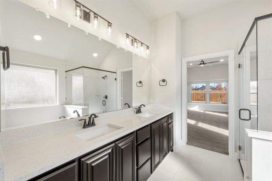 Furnished interior view inside a new home in The Retreat at North Grove 60, Waxahachie (Image 7).