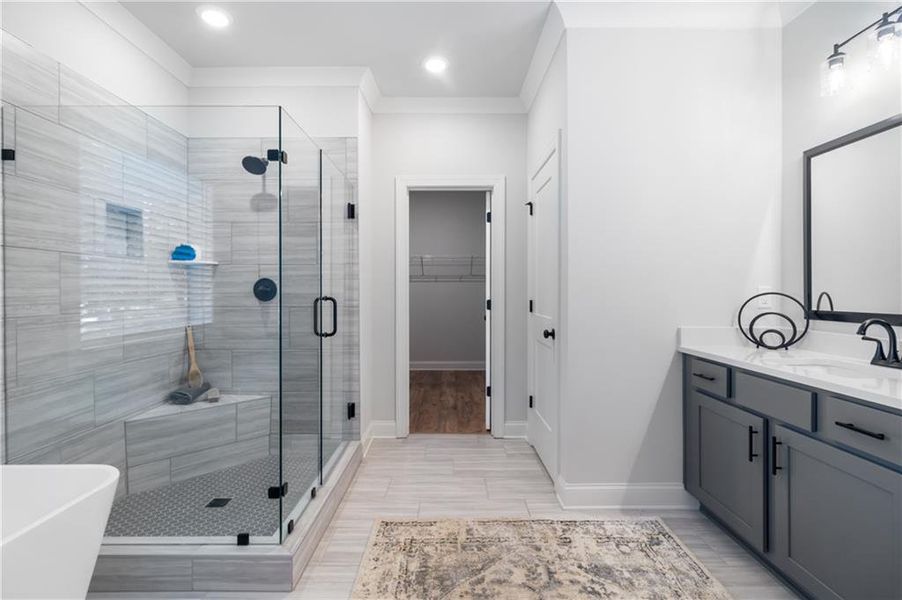 Furnished interior view inside a new home in Belle Woode Estates, Monroe (Image 13). Furnished interior view inside a new home in Belle Woode Estates, Monroe (Image 13).