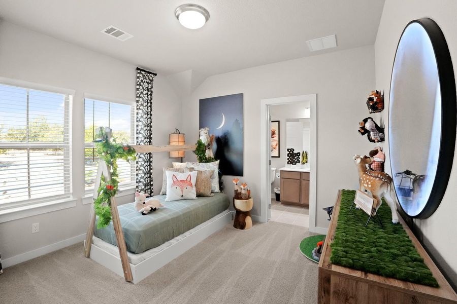 Furnished interior view inside a new home in Lakeside at Tessera, Lago Vista (Image 18).